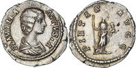 Denarius Coin, Plautilla, Rome, Silver, RIC:367 -