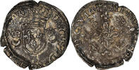 France Douzain aux croissants Coin, Henri II, Troyes, Billon -