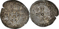 France Douzain aux croissants Coin, Henri II, La Rochelle -