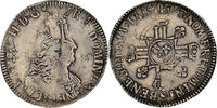 France Ecu Coin, Louis XIV, Écu aux 8 L, Reims, Silver -