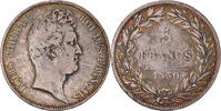 France 5 Francs Coin, Louis-Philippe, Paris, Silver, KM:738 -