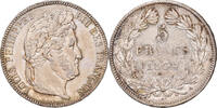 France 5 Francs Coin, Louis-Philippe, Paris, Silver -