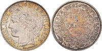 France Franc Coin, Cérès, Paris, Silver, KM:822.1 -