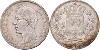 France 5 Francs Coin, Charles X, Lyon, Silver, KM:728.4 -