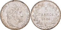 France 5 Francs Coin, Louis-Philippe, Lille, Silver -