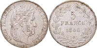 France 5 Francs Coin, Louis-Philippe, Lille, Silver -