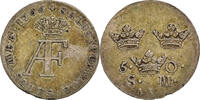 Sweden 5 Ore, S.M. Coin, Adolf Frederick, Silver, KM:462 -