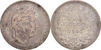 France 5 Francs Coin, Louis-Philippe, Paris, Silver -
