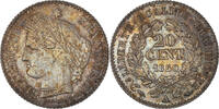 France 20 Centimes Coin, Cérès, Paris, Silver, KM:758.1 -