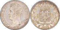 France 5 Francs Coin, Charles X, Paris, Silver, KM:720.1 -