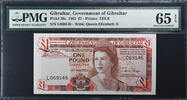 1 Pound 1983 Gibraltar 1983-11-10, PMG UNC 65 EPQ