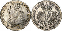 France 1/5 Écu aux branches d'olivier Louis XVI, Paris, Silver -