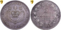 Madagascar 5 Francs 1883 MDP Ranavalona III, MDP, Specimen, Silber, PCGS, UNC unz Details