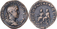 Sesterz Philip I the Arab & Philip II, Rome, Bronze -