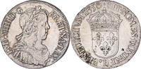 France 1/2 Écu à la mèche longue Louis XIV, La Rochelle, Silver -