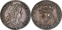 France 1/12 Ecu à la mèche longue Louis XIV, Paris, Silver -