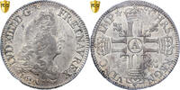 France 1/2 Écu aux 8 L Louis XIV, Paris, reformed, Silver, PCGS -