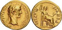 Aureus 2 BC -14 AD Lugdunca. Roman Empire, Augustus, Lugdunum, Gold AU(50-53)
