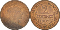 France 2 Centimes Coin, Dupuis, Paris, Bronze, KM:841 -