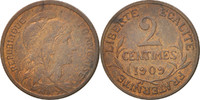France 2 Centimes Coin, Dupuis, Paris, Bronze, KM:841 -