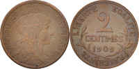 France 2 Centimes Coin, Dupuis, Paris, Bronze, KM:841 -