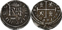 Spanien 1/2 Réal Philip IV, Segovia, Silver -
