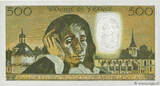 FRANCE 500 Francs PASCAL 1969 XF+