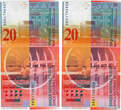 SWITZERLAND 20 Francs Consécutifs 2008 UNC-