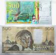 FRANCE 500 Francs Lot 1987 UNC-