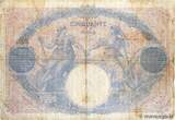 FRANCE 50 Francs BLEU ET ROSE 1913 G