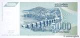 YUGOSLAVIA 5000 Dinara 1992 UNC