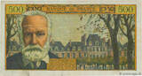 FRANCE 500 Francs VICTOR HUGO 1958 F+