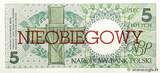 POLAND 5 Zlotych 1990 UNC