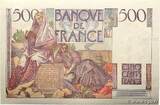 FRANCE 500 Francs CHATEAUBRIAND 1945 AU-
