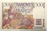 FRANCE 500 Francs CHATEAUBRIAND 1945 AU-
