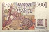 FRANCE 500 Francs CHATEAUBRIAND 1945 AU-