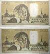 FRANCE 500 Francs PASCAL Consécutifs 1988 AU+