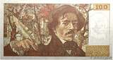 FRANCE 100 Francs DELACROIX imprimé en continu 1991 XF-