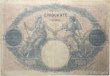 FRANCE 50 Francs BLEU ET ROSE 1923 F