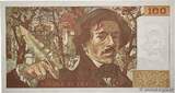 FRANCE 100 Francs DELACROIX modifié 1989 VF+