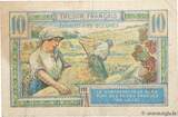 FRANCE 10 Francs TRÉSOR FRANÇAIS 1947 VF