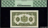 LUXEMBOURG 10 Francs Spécimen 1944 UNC