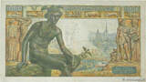 FRANCE 1000 Francs DÉESSE DÉMÉTER 1943 VF