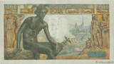 FRANCE 1000 Francs DÉESSE DÉMÉTER 1943 XF-