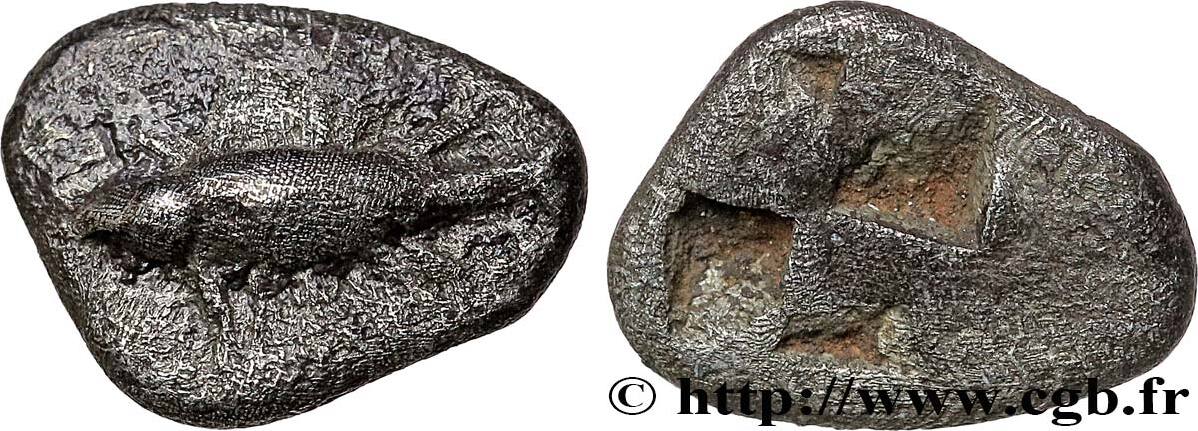 Archaïc 2 (550 BC to 480 BC) Hemiobole MYSIA – KYZIKOS / CYZICUS Cyzique c.  580-550 AC (6,5mm, 0,42g, h) AU