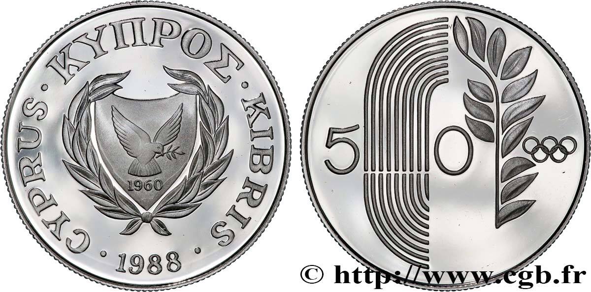 1988 32. 50 Центов 1988 Кипр. Cyprus 1988.