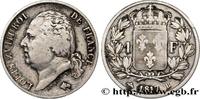 FRANCE 1 franc Louis XVIII LOUIS XVIII Rouen 1817 (23mm, 5g, 6h) -
