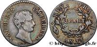 FRANCE Quart (de franc) Napoléon Empereur, Calendrier rév PREMIER EMPIRE / FIRST FRENCH EMPIRE Limoges 1805 (15mm, 1,25g, 6h) -