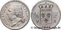 FRANCE 1/4 franc Louis XVIII LOUIS XVIII Paris 1818 (15mm, 1,25g, 6h) -
