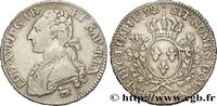 FRANCE Demi-écu aux branches d'olivier LOUIS XVI Paris 1792 (32,5mm, 14,55g, 6h) -
